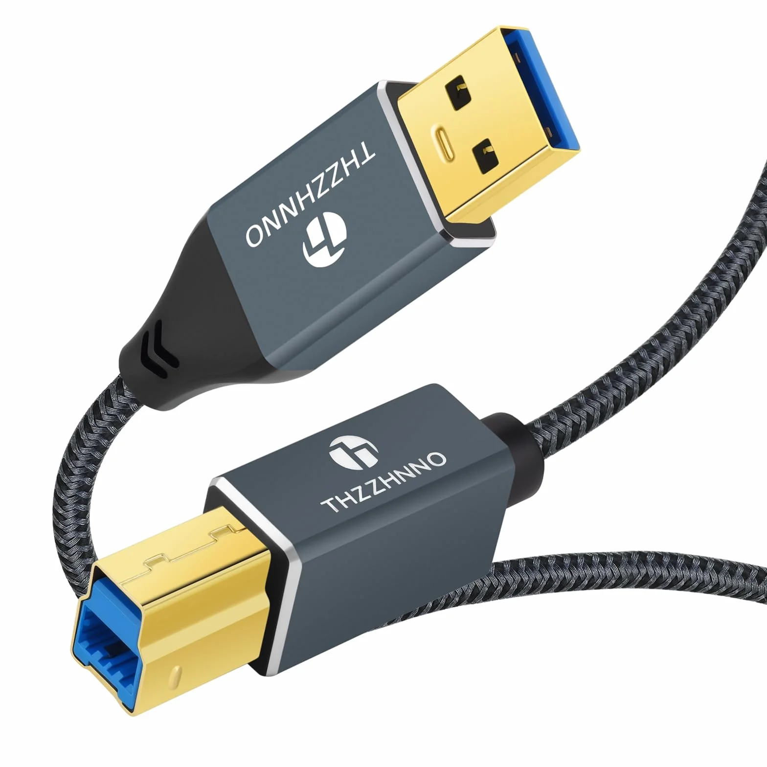 Kabel USB A na USB B 0.5M, 5Gbps USB 3.0 typ A na typ B Kabel, Kompatybilny ze Stacją Dokującą, Zewnętrznymi Sterownikami Twardymi, Skanerem, Drukarką